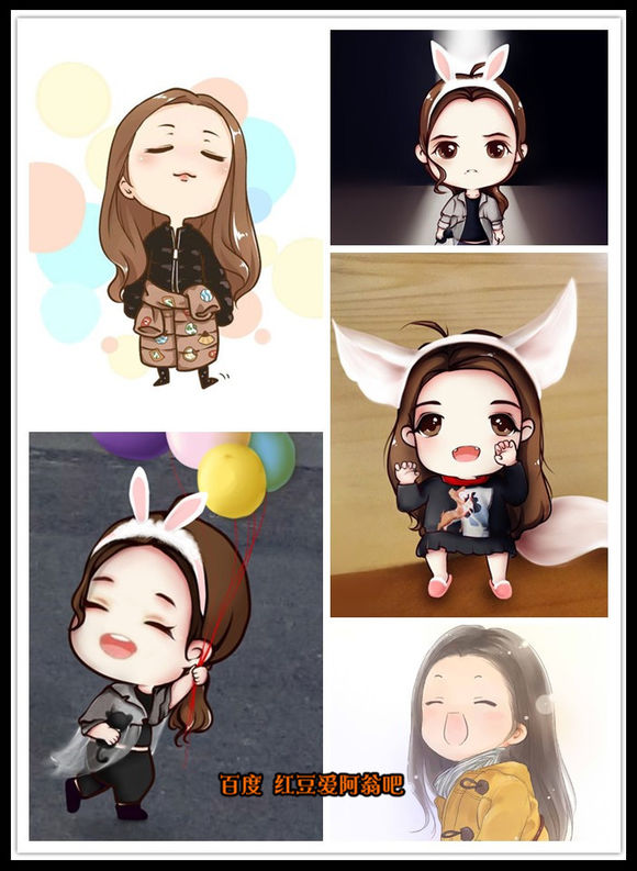 明星Q版形象，真人卡通哪个更萌？