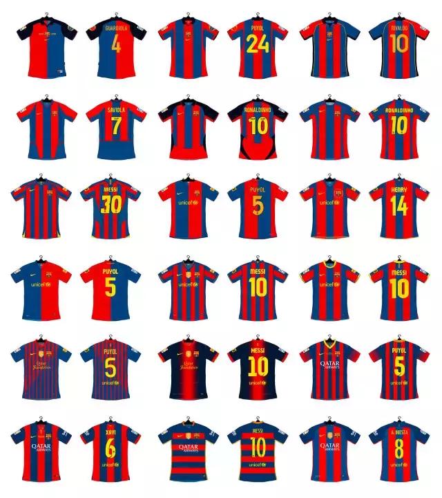 nike巴萨新球衣,耐克巴萨30号球衣