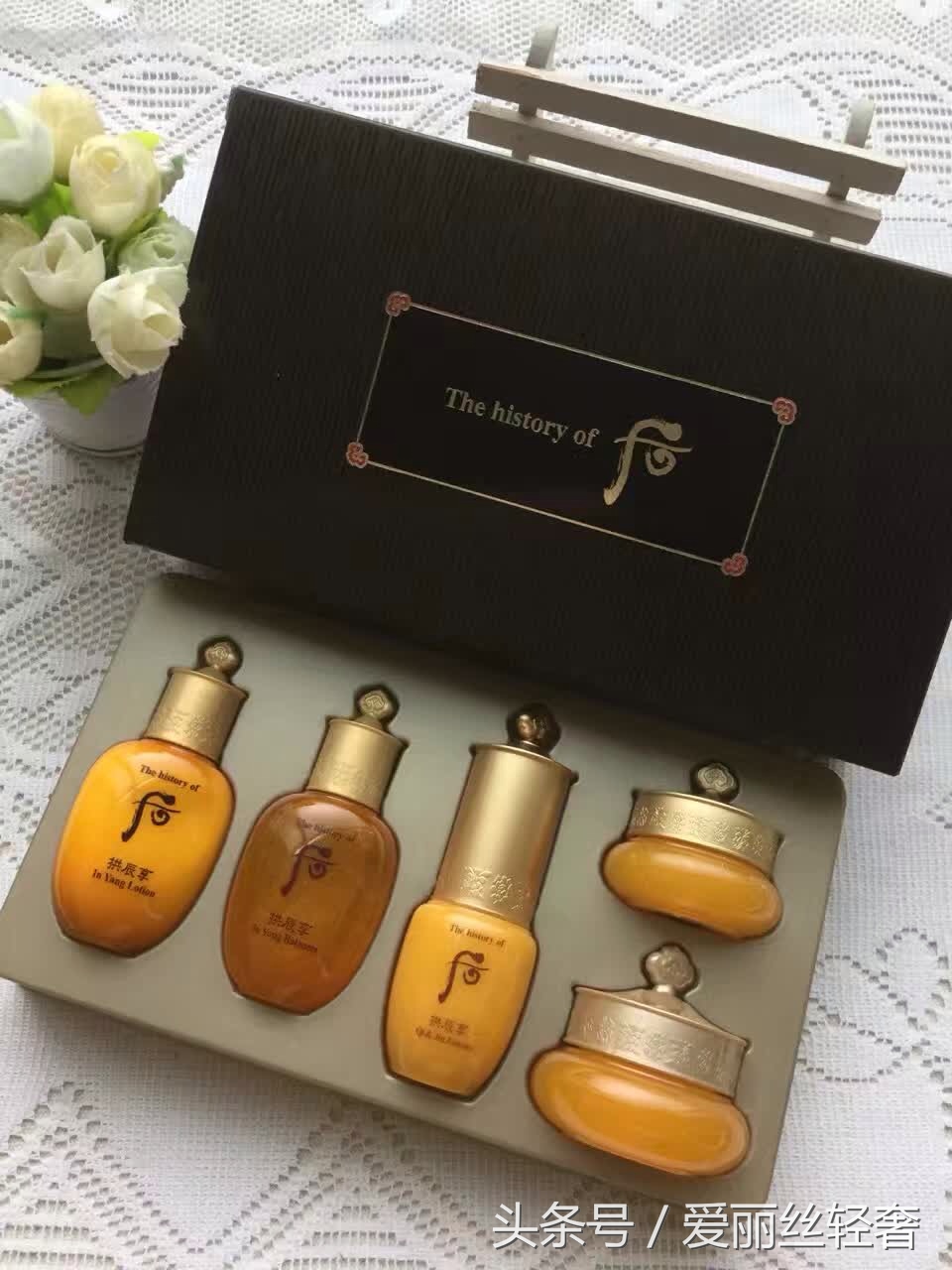 whoo后拱辰享美白水乳套装,韩国whoo后拱辰享水乳霜三件套