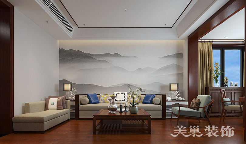 别墅背景墙手绘图,别墅手绘背景墙