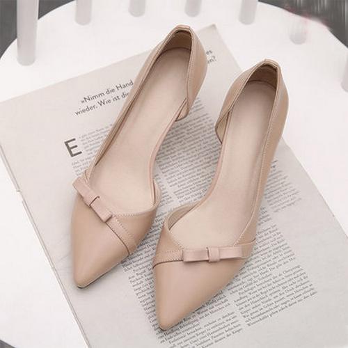 188软牛皮复古气质低跟单鞋女,女单鞋新款2022爆款气质单鞋