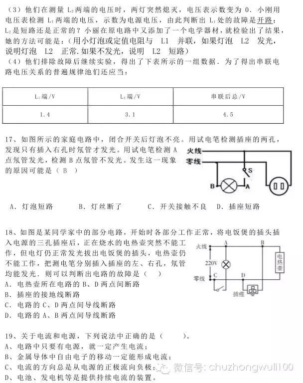 物理易错题100道八上,30道物理练习题及答案