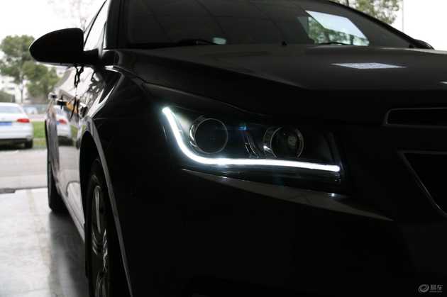 18科鲁兹大灯改装案例,雪佛兰18款科鲁兹改装led矩阵大灯