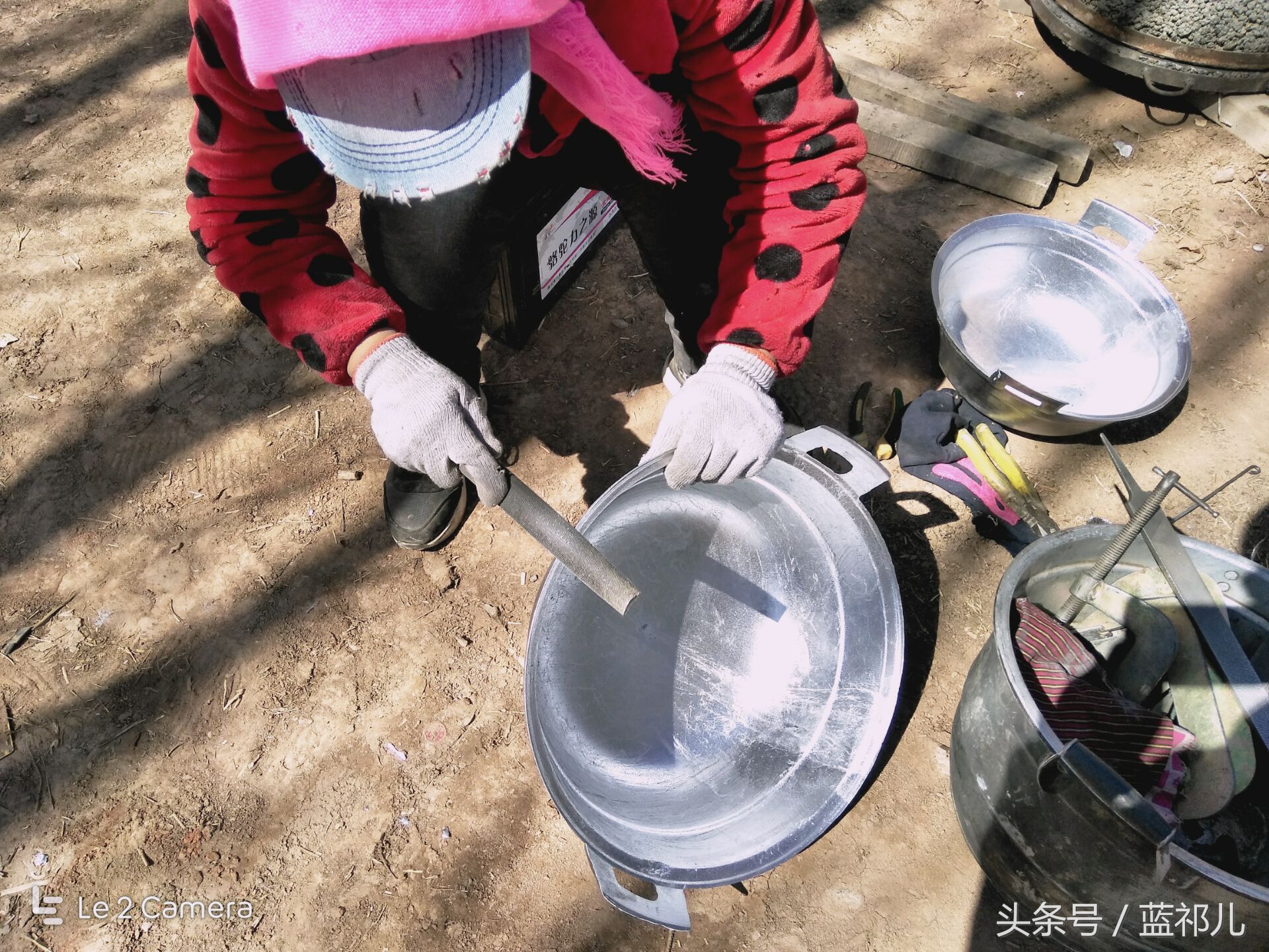 农村倒锅创意手艺,农村传统手艺倒铝锅视频