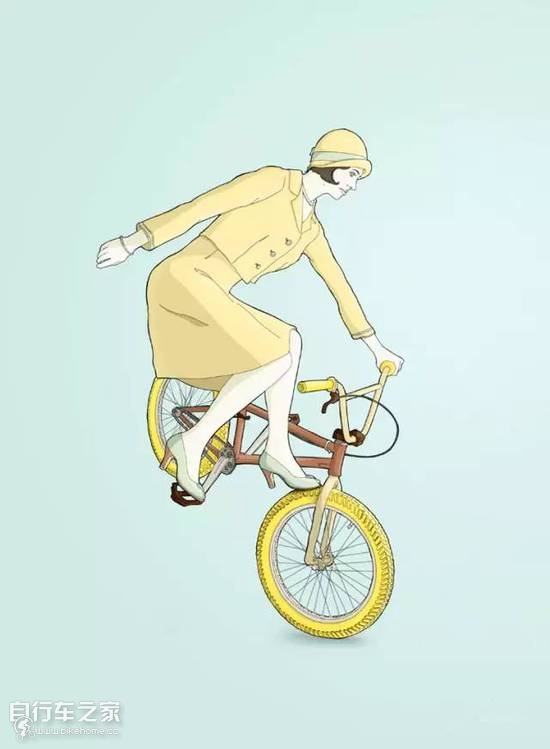 公路自行车插画,西班牙插画师的画