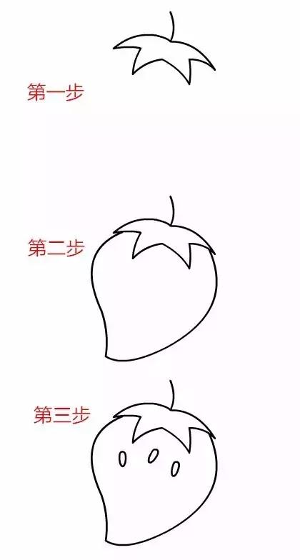 简笔画儿童3-6岁简单入门水果图解,水果和水果切面简笔画