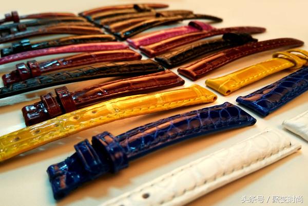 真正的鳄鱼皮表带,暗扣式鳄鱼皮表带