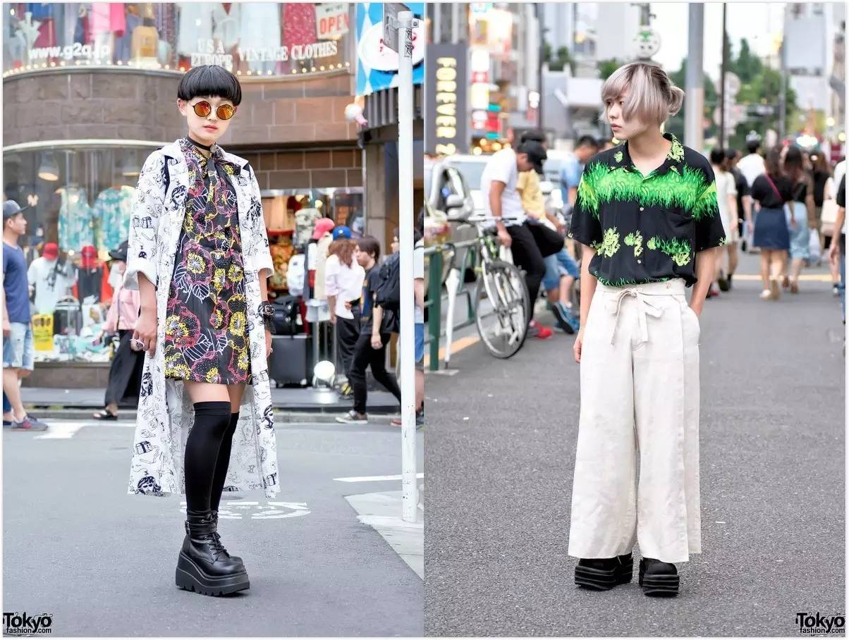 原宿街拍夏天穿什么,原宿潮酷穿搭