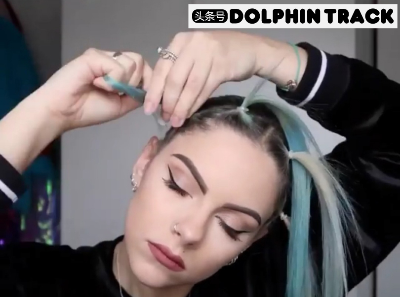 ins短发丝带编发,编发教程ins风短发