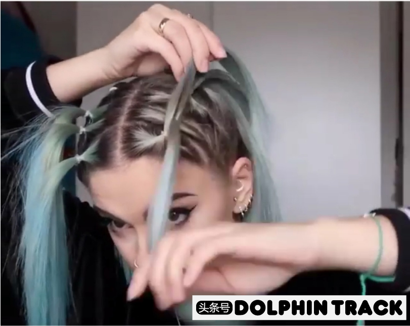 ins短发丝带编发,编发教程ins风短发