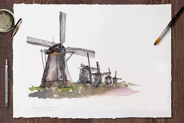 世界十大建筑画在一幅画里,中国顶级建筑水彩画