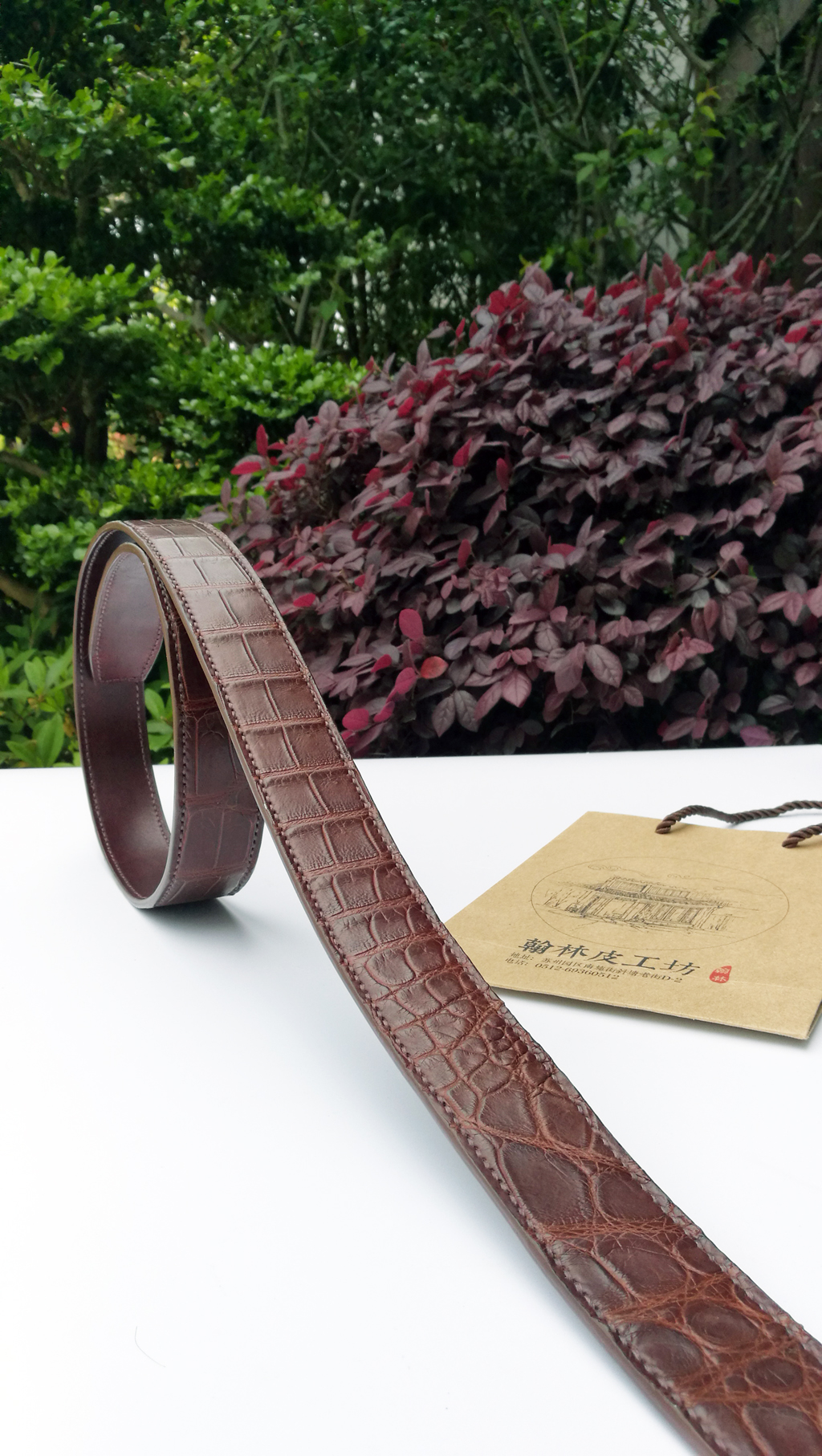 SINNOL鳄鱼皮皮带,HERRRRES鳄鱼皮皮带