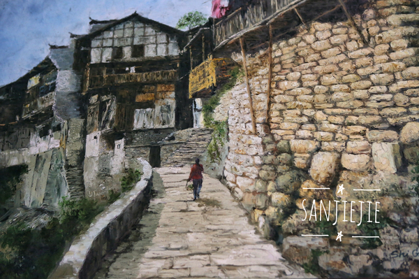 龚滩吴冠中乌江小镇 (乌江画廊龚滩古镇桃花源)