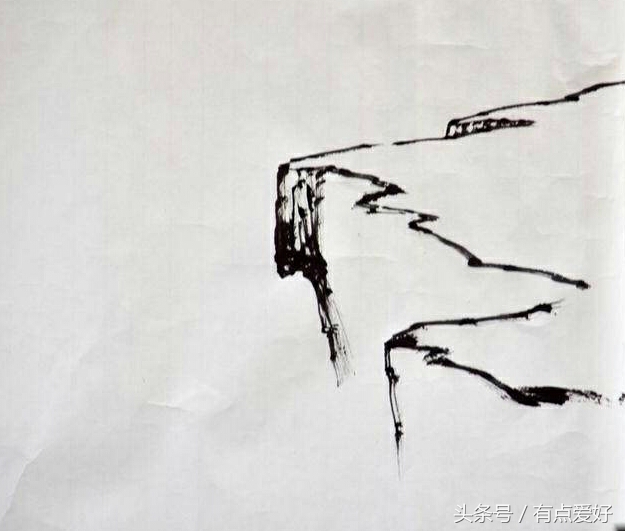 曾刚山水画山石染色方法,曾刚画山石的笔是什么毛笔