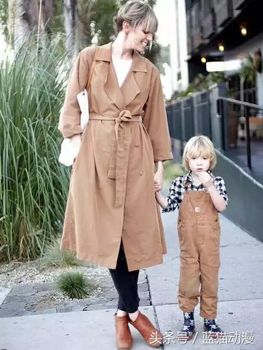 亲子装搭配,国际风亲子装
