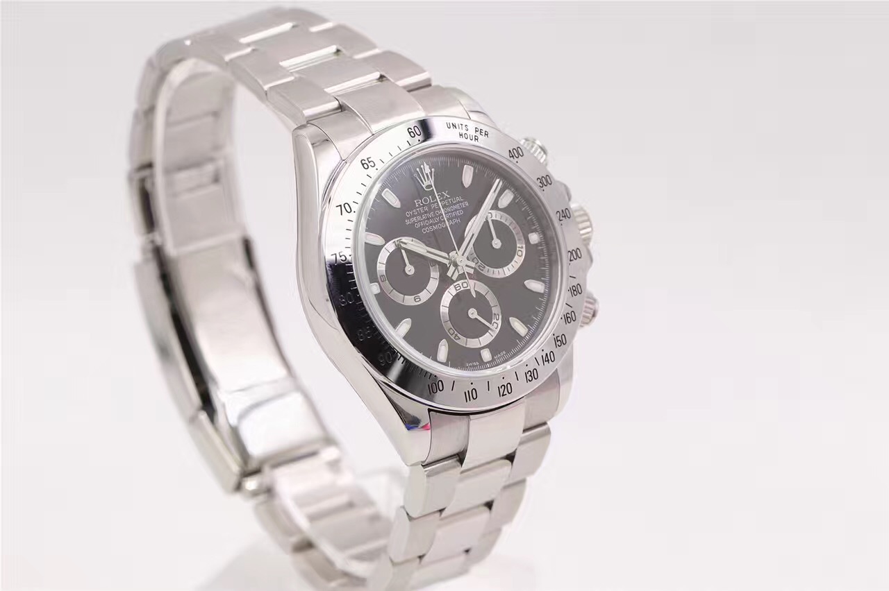 劳力士宇宙计型迪通拿黑钢迪,劳力士宇宙计型迪通拿真假对比