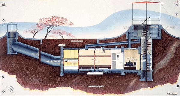 人类建造地下堡垒,人类建造避难所抵御核弹