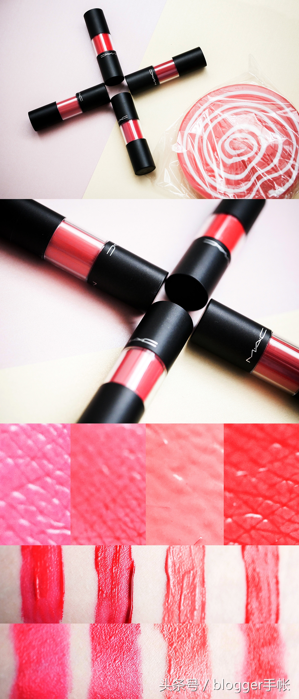 mac棒棒糖104试色,mac棒棒糖试色108