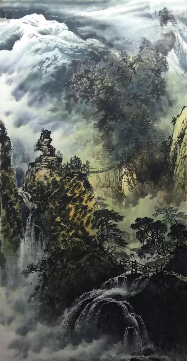 曾刚彩墨山水画教学视频,曾刚彩墨山水画画法技巧顺口溜