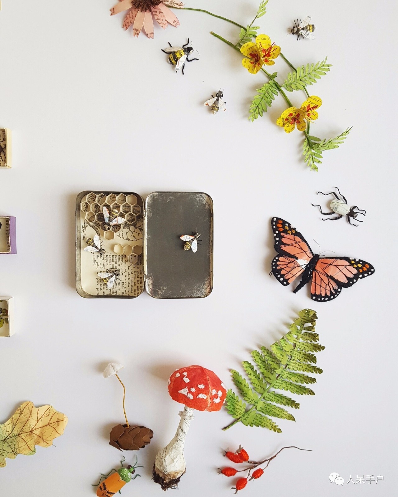 100人民币手工蝴蝶,昆虫大合集手工