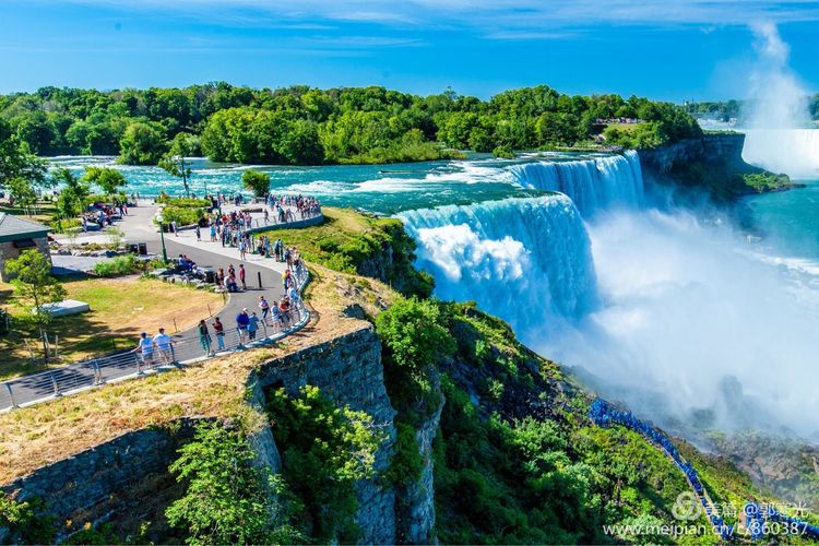 尼亚加拉大瀑布观景台,游美国尼亚加拉大瀑布