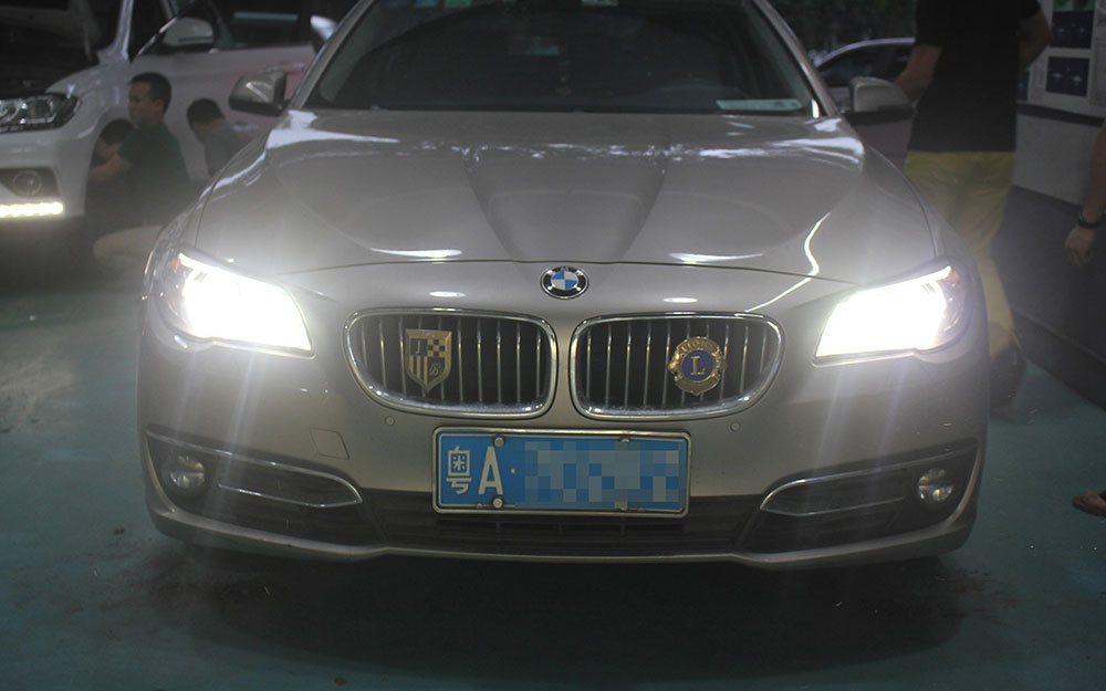 宝马五系改海拉6,宝马五系改灯18款