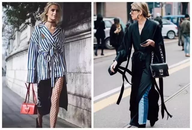 时尚真丝飘带穿搭,仙女风套装穿搭