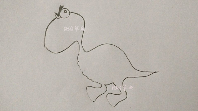 三年级恐龙简笔画带颜色带背景的,南方巨兽龙恐龙简笔画图片大全