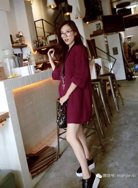 韩系慵懒风穿搭针织衫外套 (韩系温柔简约针织外套怎么搭)