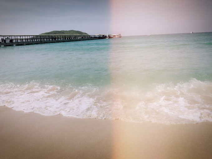 两个快乐的小阿妹神游三亚