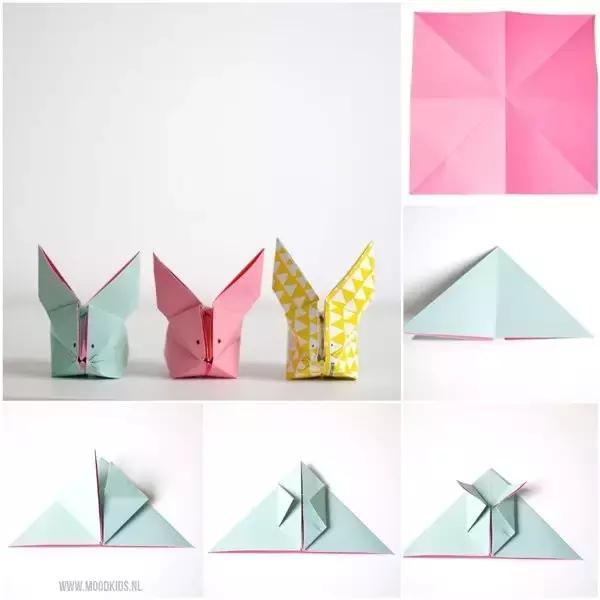 立体折纸蝴蝶结简单幼儿园,幼儿折纸手工教程五角星