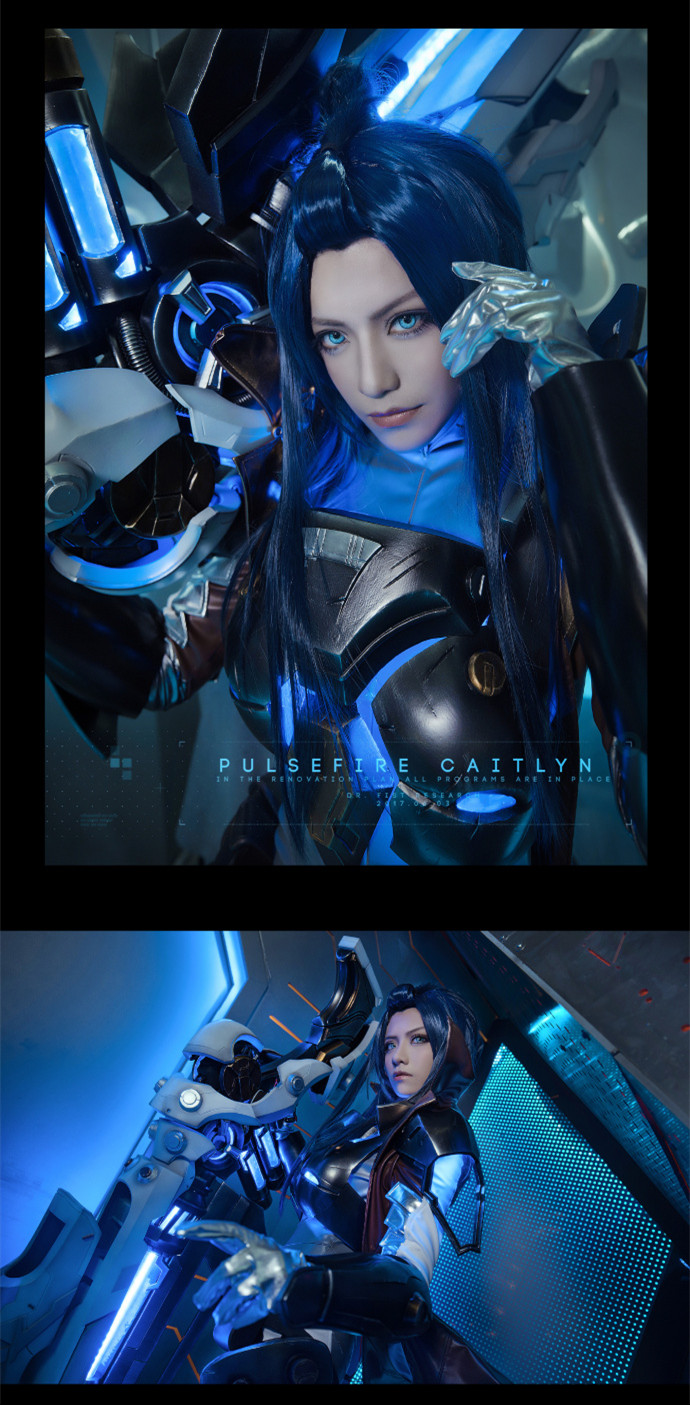 皮城女警cos服,lol皮城女警未来战士