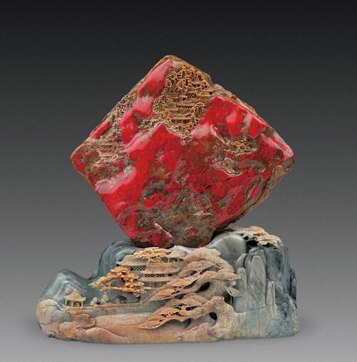 文藏物志,昌化鸡血石大红袍印章