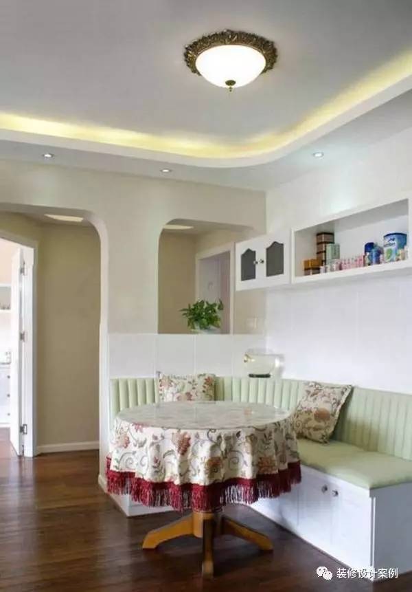 2米宽卡座餐厅设计效果图,餐厅现代简约卡座设计小户型