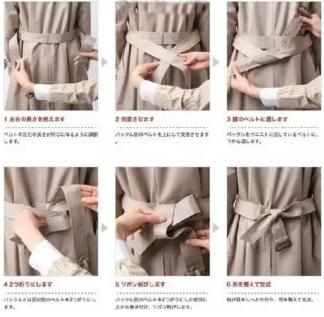 大风衣腰带咋系好看呢女生,春天穿风衣这样系腰带真是美爆了