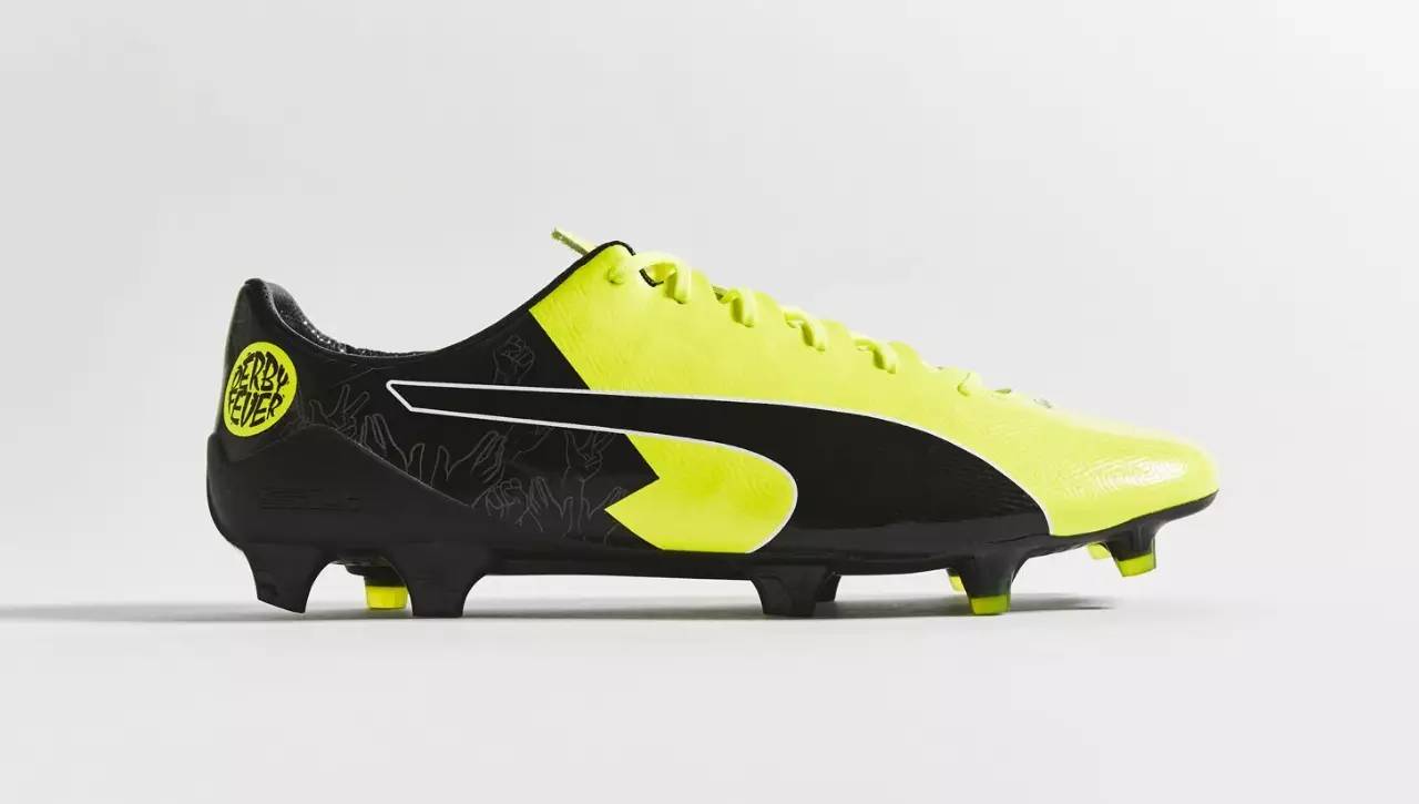 PUMA再推德比热系列罗伊斯专属evoSPEED17.SL足球鞋