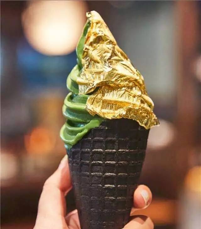 日本的金箔冰淇淋,京都金箔冰淇淋