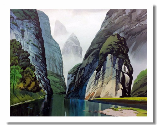 天天漫画网：实力派画家王培堃《水彩风景画---广西八景之滨》