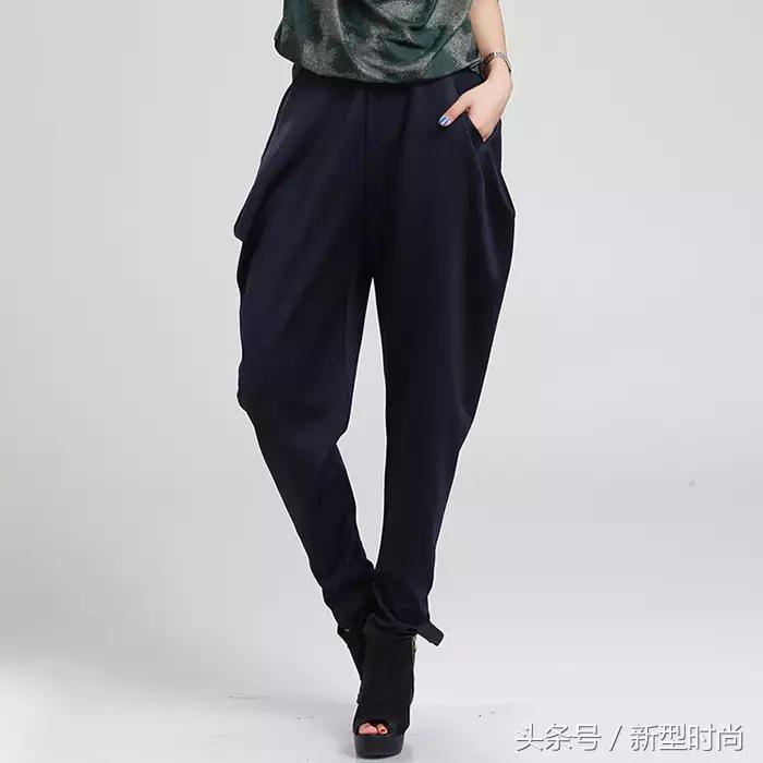 哈伦裤女裤新款宽松百搭粗腿,粗腿适合穿小脚裤还是哈伦裤