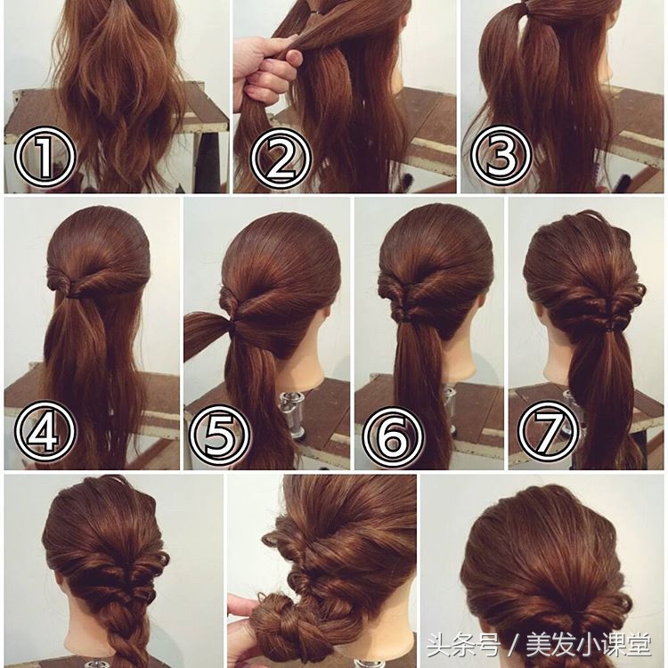 编发教程美出高级感日常编发,编发教程每日分享简单编发