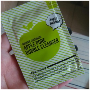 韩国Nuganic绿康丽青苹果O2光彩洁面乳，卸妆+洁面二合一挽救我