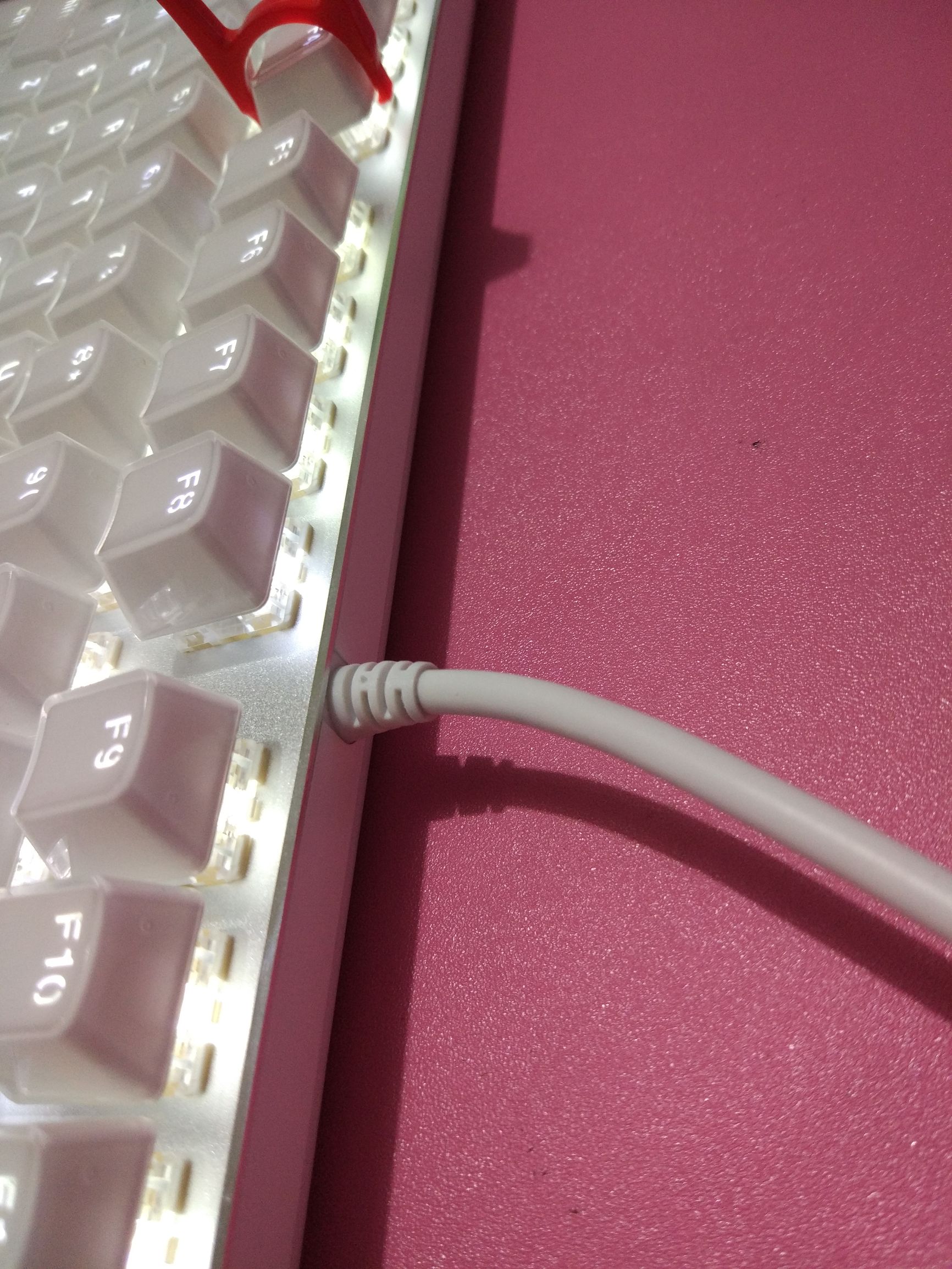 雷柏v500键盘按一下有两下反应,雷柏机械键盘v500合金版87键