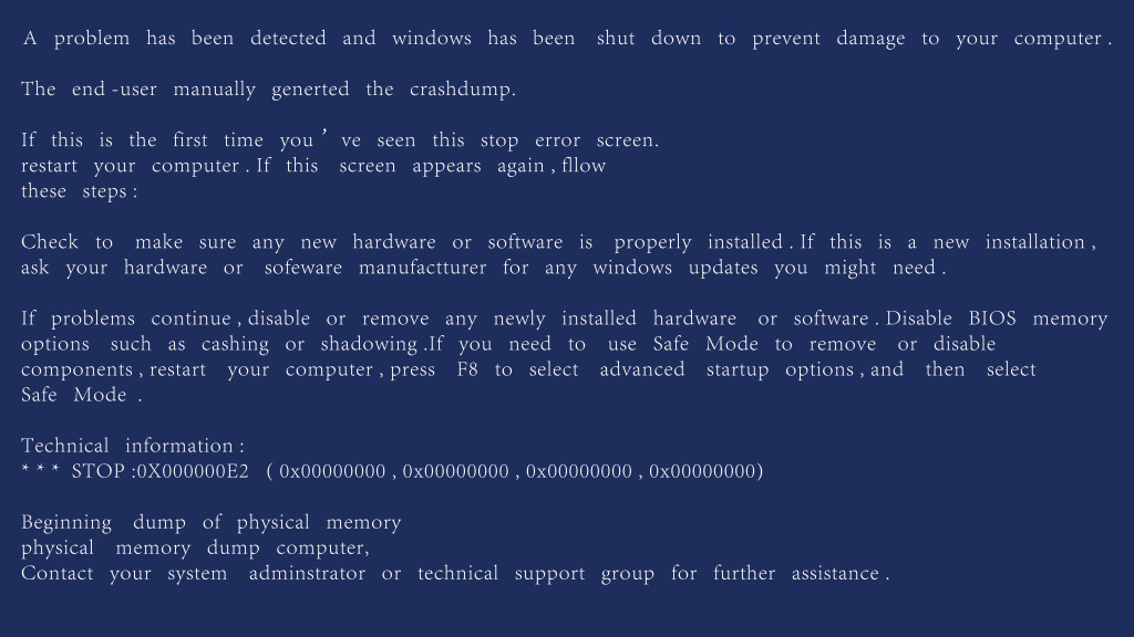 电脑出现0xc0000185怎么处理蓝屏,电脑突然出现蓝屏英文要怎么处理