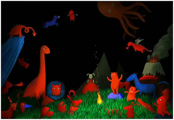 画家张占占：黑夜里的童话世界，孤独也可以温暖