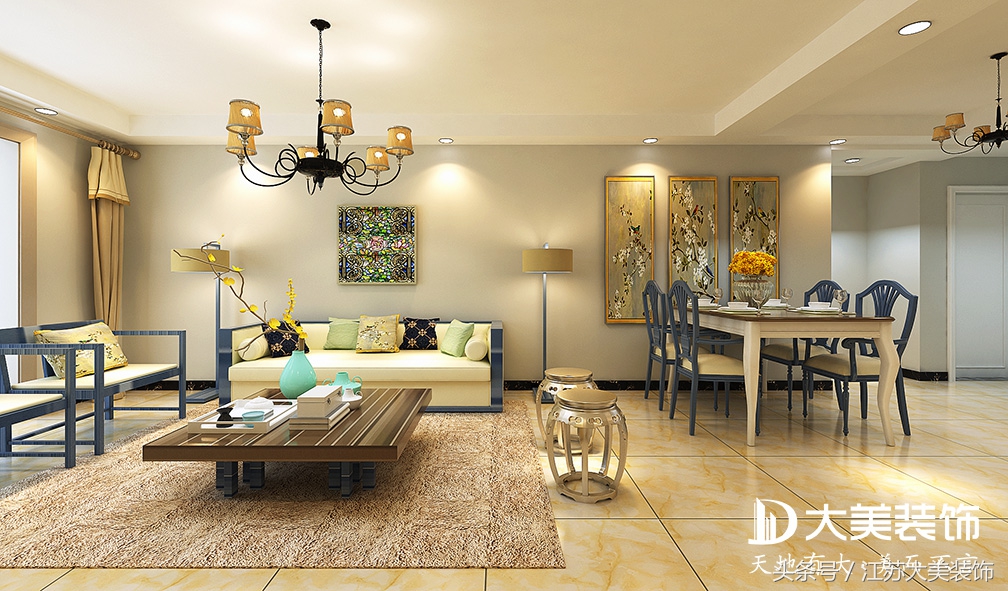 徐州中国铁建原香漫谷,徐州原香漫谷97平米装修