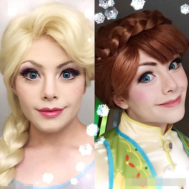 TA扮演的迪士尼公主被赞完美，但卸妆后的模样却让网友接受不了！