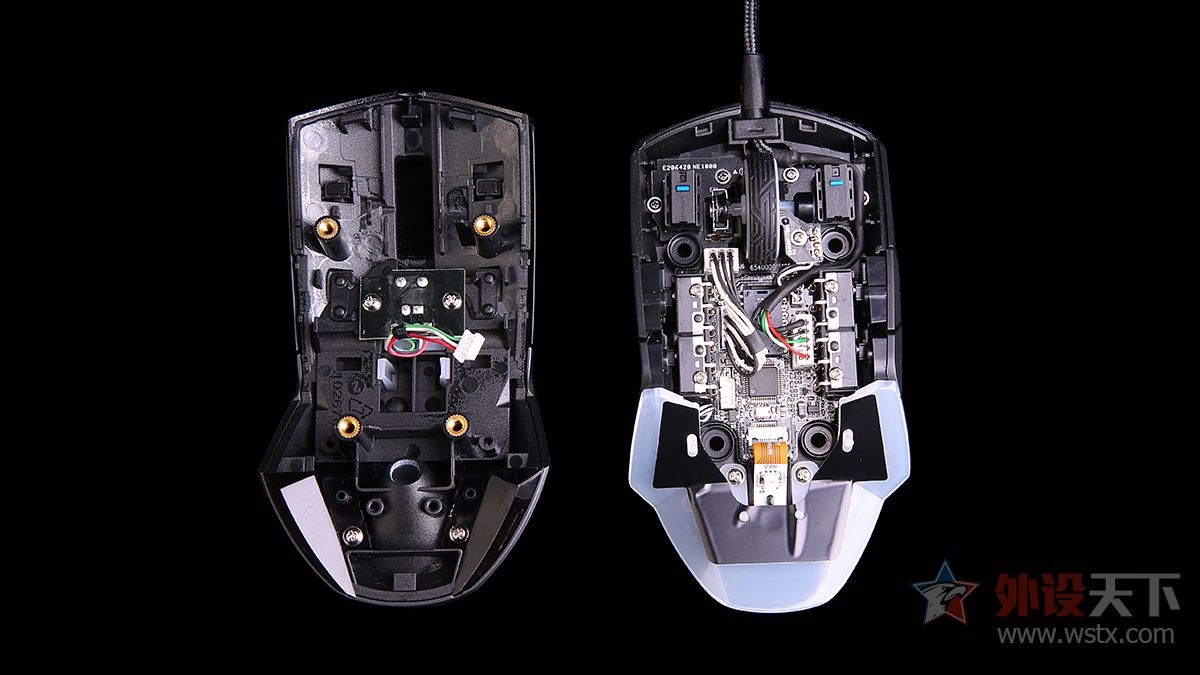 小手玩家的福音，玩家国度这款电竞鼠标针对中小手型设计，拥有便捷的可更换微动和侧键功能