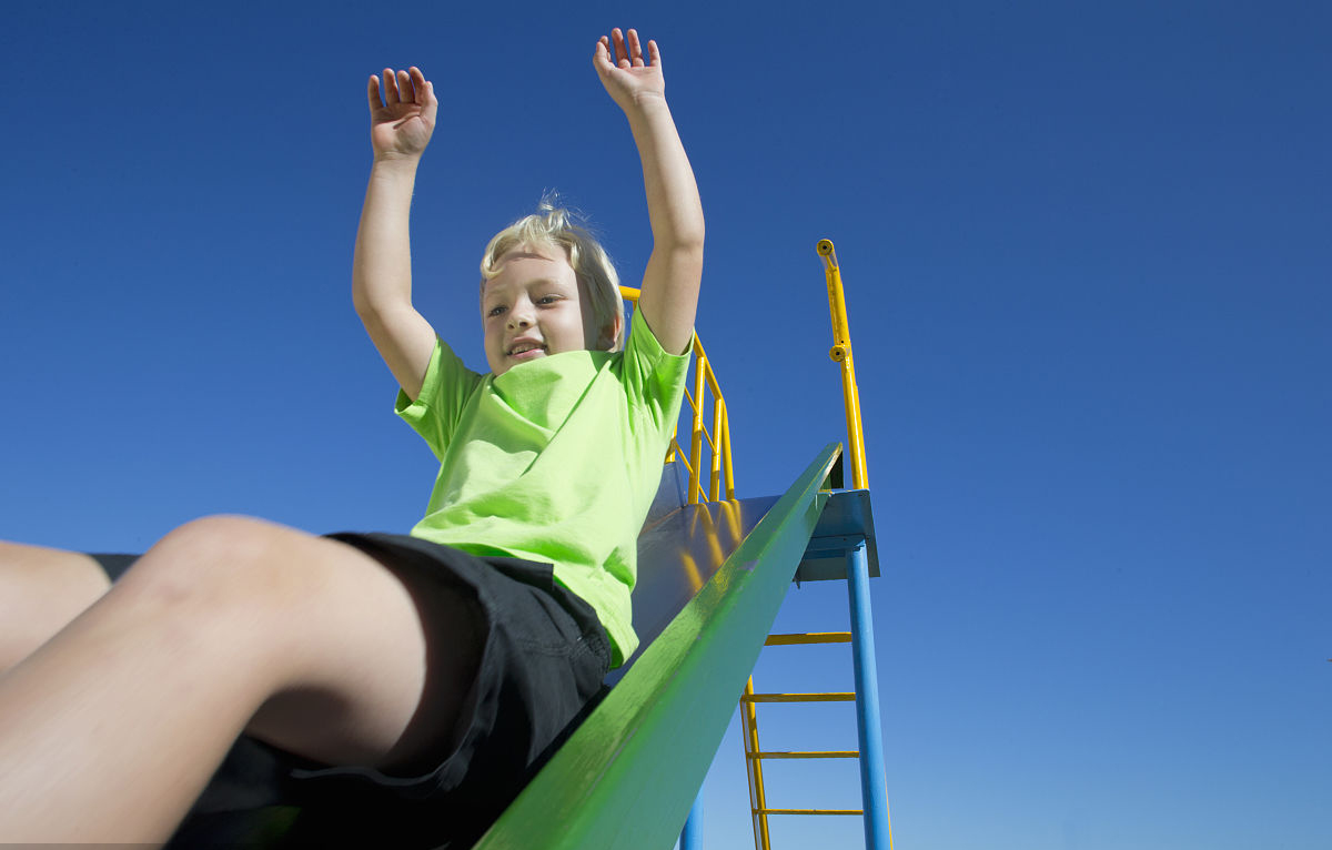 0-6岁儿童英语启蒙滑梯,游乐场滑梯小朋友