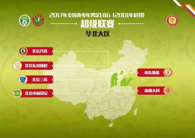 华南地区2019u14青超联赛,u14青超华北