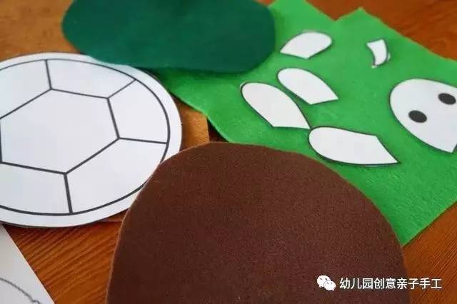 不织布小乌龟手工制作,幼儿园编织类手工制作乌龟